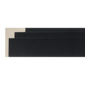 34x48mm Black Open Grain Create L-shape Moulding