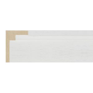 34x48mm White Open Grain Create L-shape Moulding