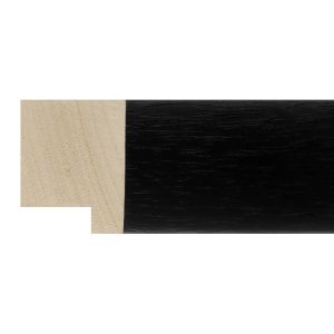 40x30mm Black Open Grain Create Flat Moulding