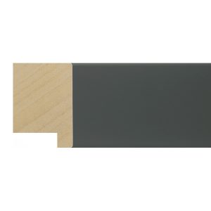 40x30mm Dark Grey Closed Grain Create Flat Moulding
