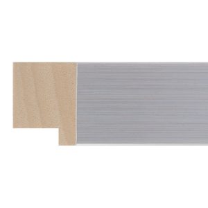 40x30mm Silver Closed Grain Create Flat Moulding