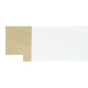40x30mm White Closed Grain Create Flat Moulding