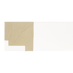40x40mm White Closed Grain Create Flat Moulding