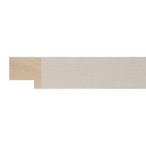 22x22mm Ivory Open Grain Create Flat Moulding