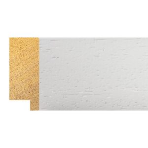 49x20mm White Open Grain Create Flat Moulding