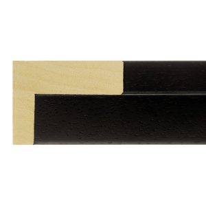 16x52mm Black Open Grain Create L-shape Moulding