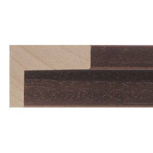 16x52mm Brown Open Grain Create L-shape Moulding