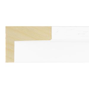 16x52mm White Open Grain Create L-shape Moulding