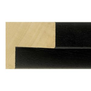 28x52mm Black Open Grain Create L-shape Moulding