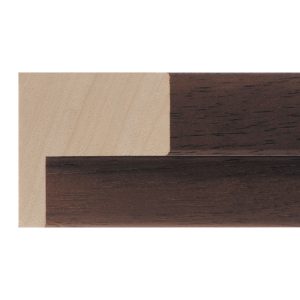 28x52mm Brown Open Grain Create L-shape Moulding