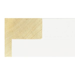 28x52mm White Open Grain Create L-shape Moulding