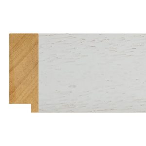 54x20mm White Open Grain Create Flat Moulding