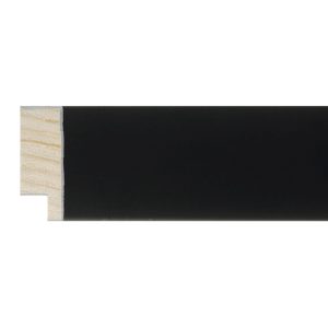 35x15mm Matt Closed Grain Black Create Flat Moulding