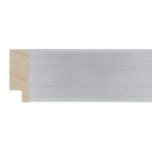 35x15mm Silver Closed Grain Create Flat Moulding