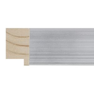 40x30mm Silver Closed Grain Create Flat Moulding