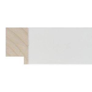 40x30mm Matt Closed Grain White Create Flat Moulding