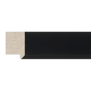 30x21mm Matt Closed Grain Black Create Bevel Moulding