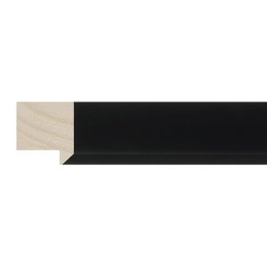 23x21mm Matt Closed Grain Black Create Bevel Moulding